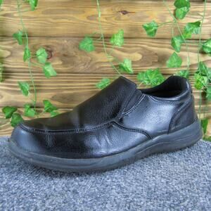 TredSafe Men's Easy Slip Resist Loafer Black Leather Size 9.5‎ Medium Used 2025